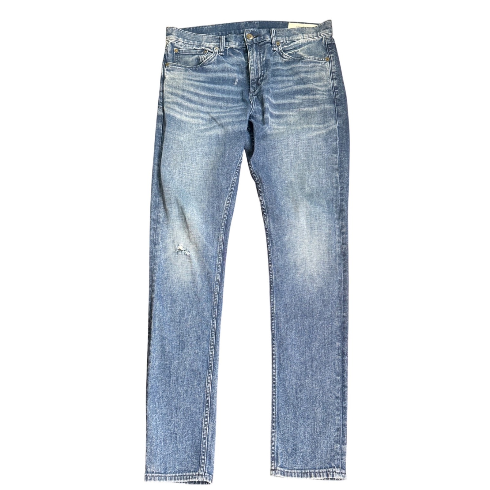 Rag & Bone Fit 1 Skinny Jeans Mens 34x32 Blue Denim Pants New York Indigo